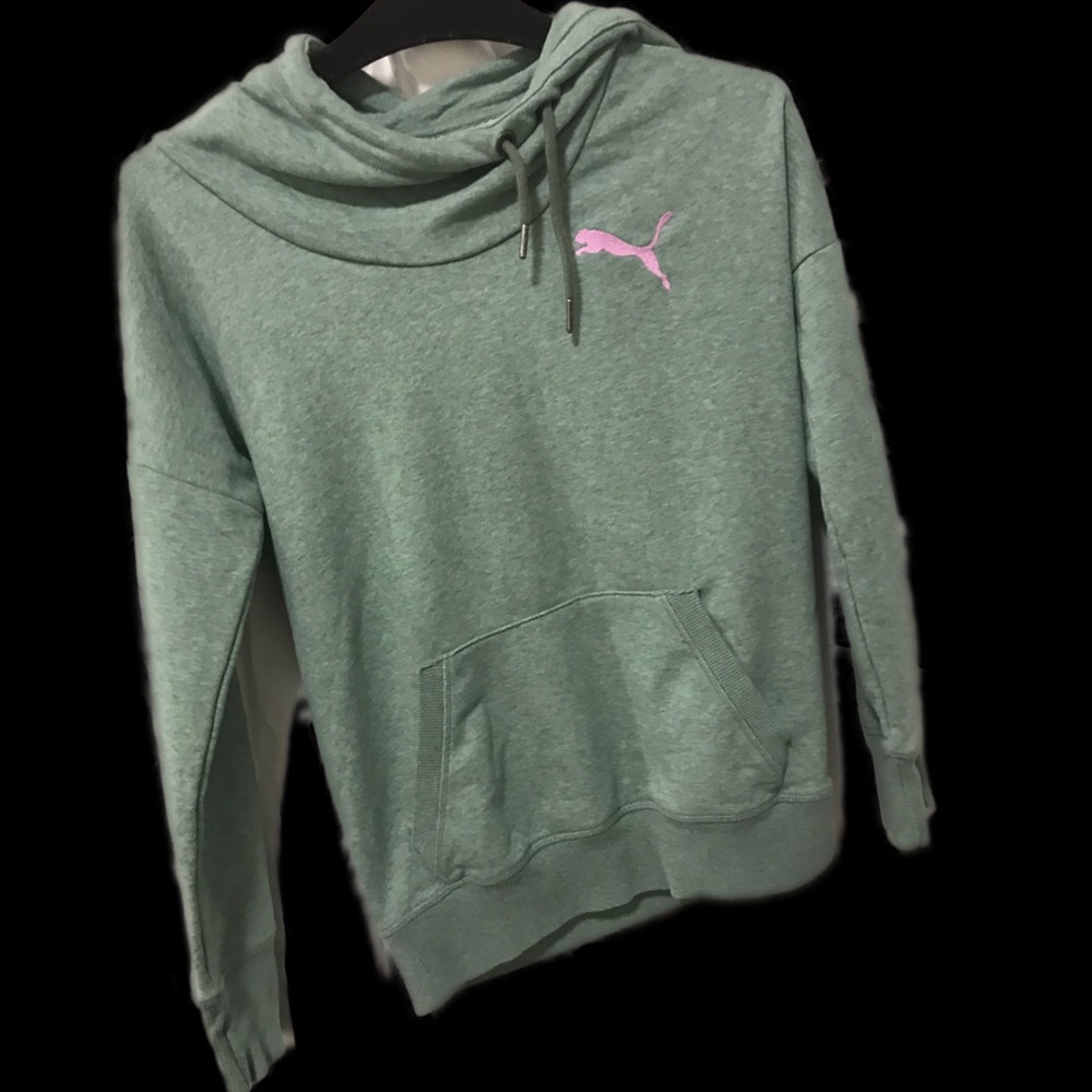 PUMA sport mint green hoodie